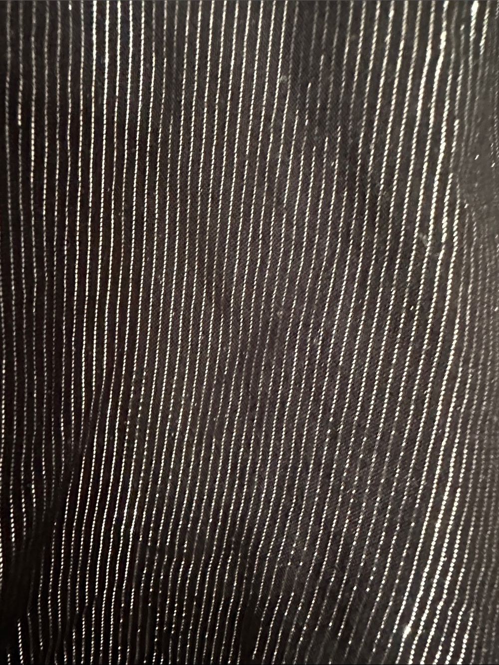 INC International Concepts Black Metallic-Striped V-Neck Blouse M - Picture 8 of 8
